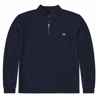 Soft Corduroy Q-Zip (Navy)