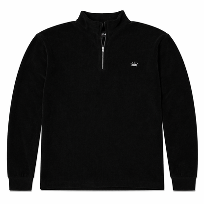 Soft Corduroy Q-Zip (Midnight Black)