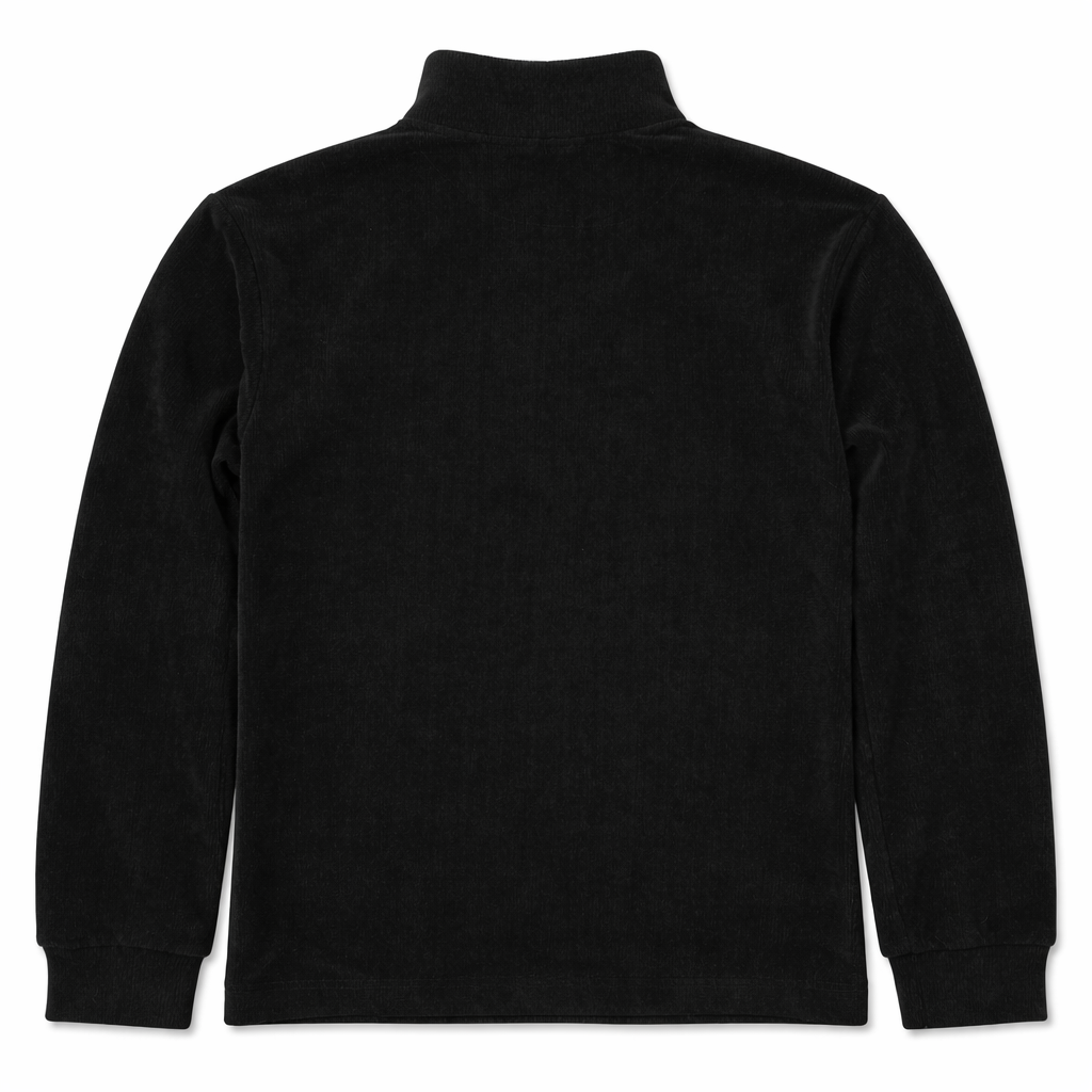 Soft Corduroy Q-Zip (Midnight Black)