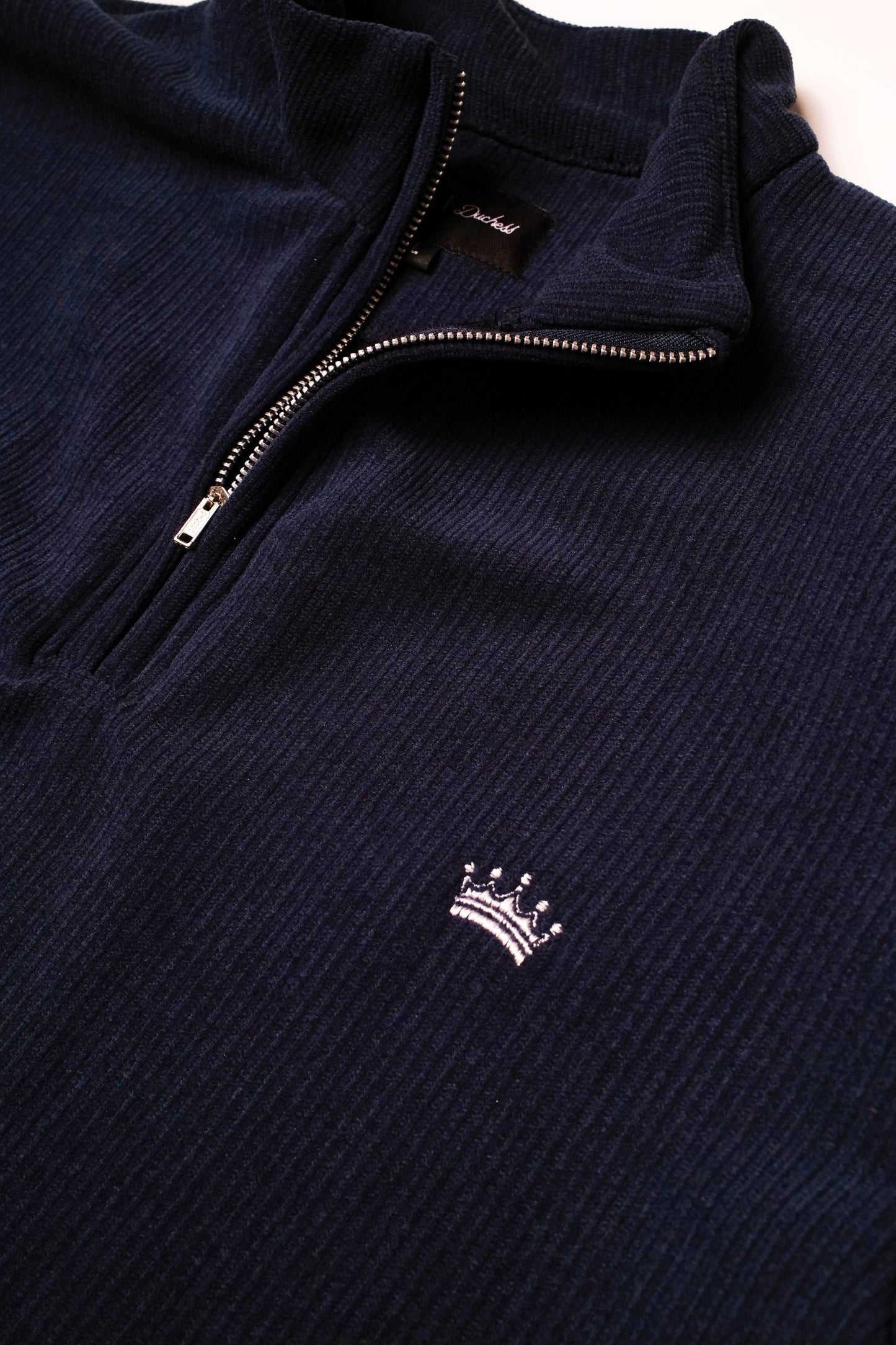 Soft Corduroy Q-Zip (Navy)