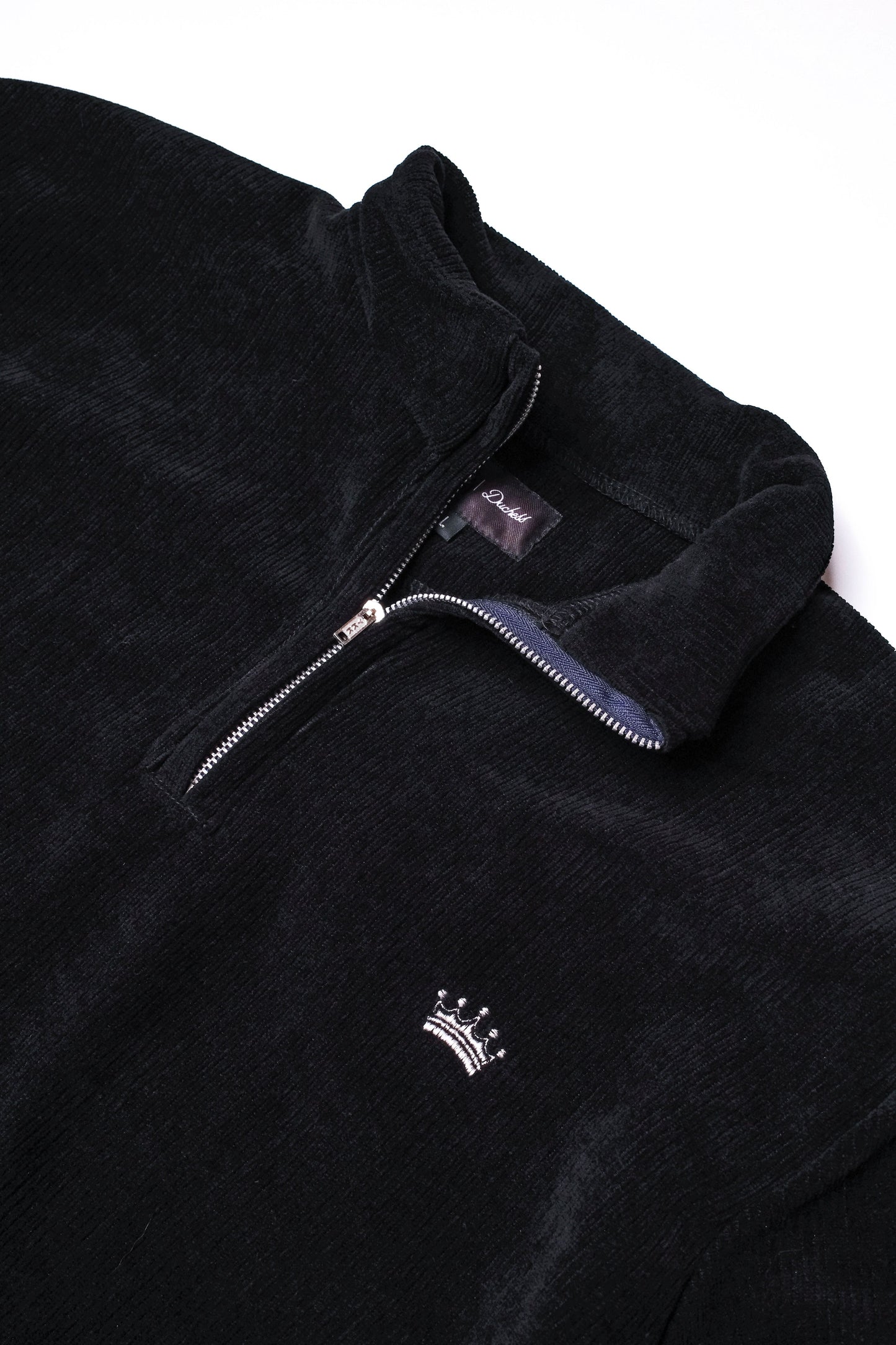 Soft Corduroy Q-Zip (Midnight Black)